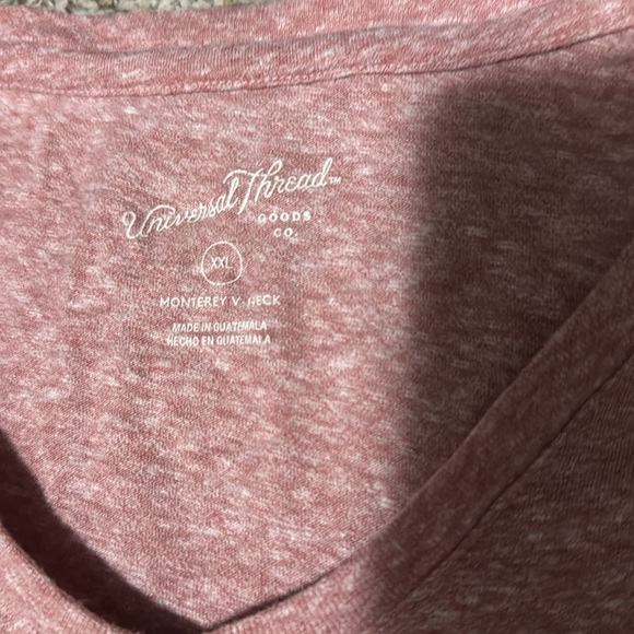 Universal Thread Pink and White Short Sleeve Tee - Picture 2 of 3